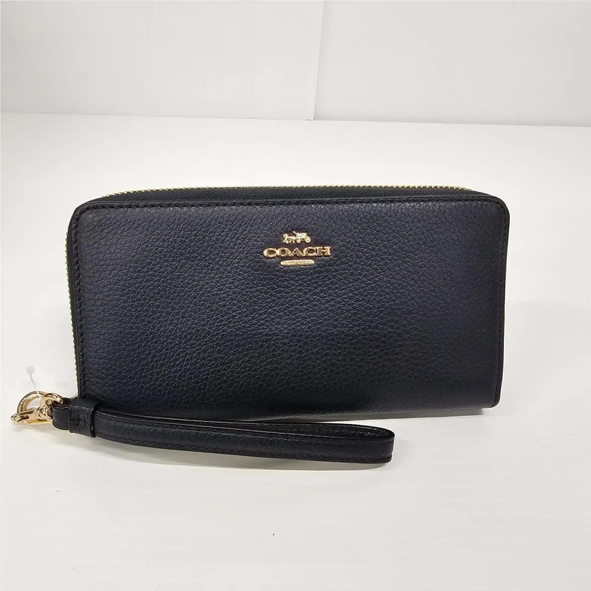 Coach Long Pebble Leather Zip Around Wallet C4451 - Im/midnight