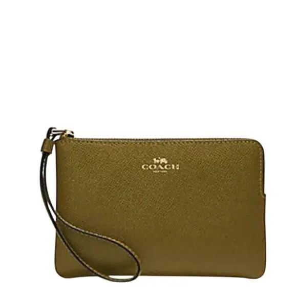 Coach 58032 Corner Zip Wristlet Im/citron