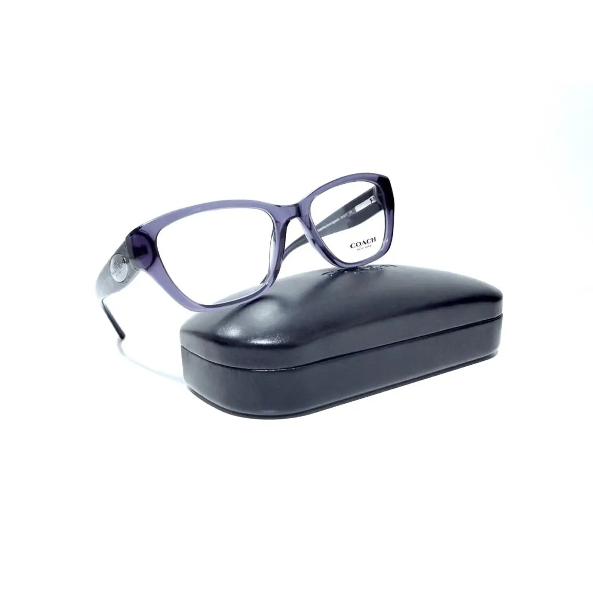 Coach HC 6070 5347 Purple Whip Snake Eggplant RX Eyeglasses 51-17-135 MM W/case