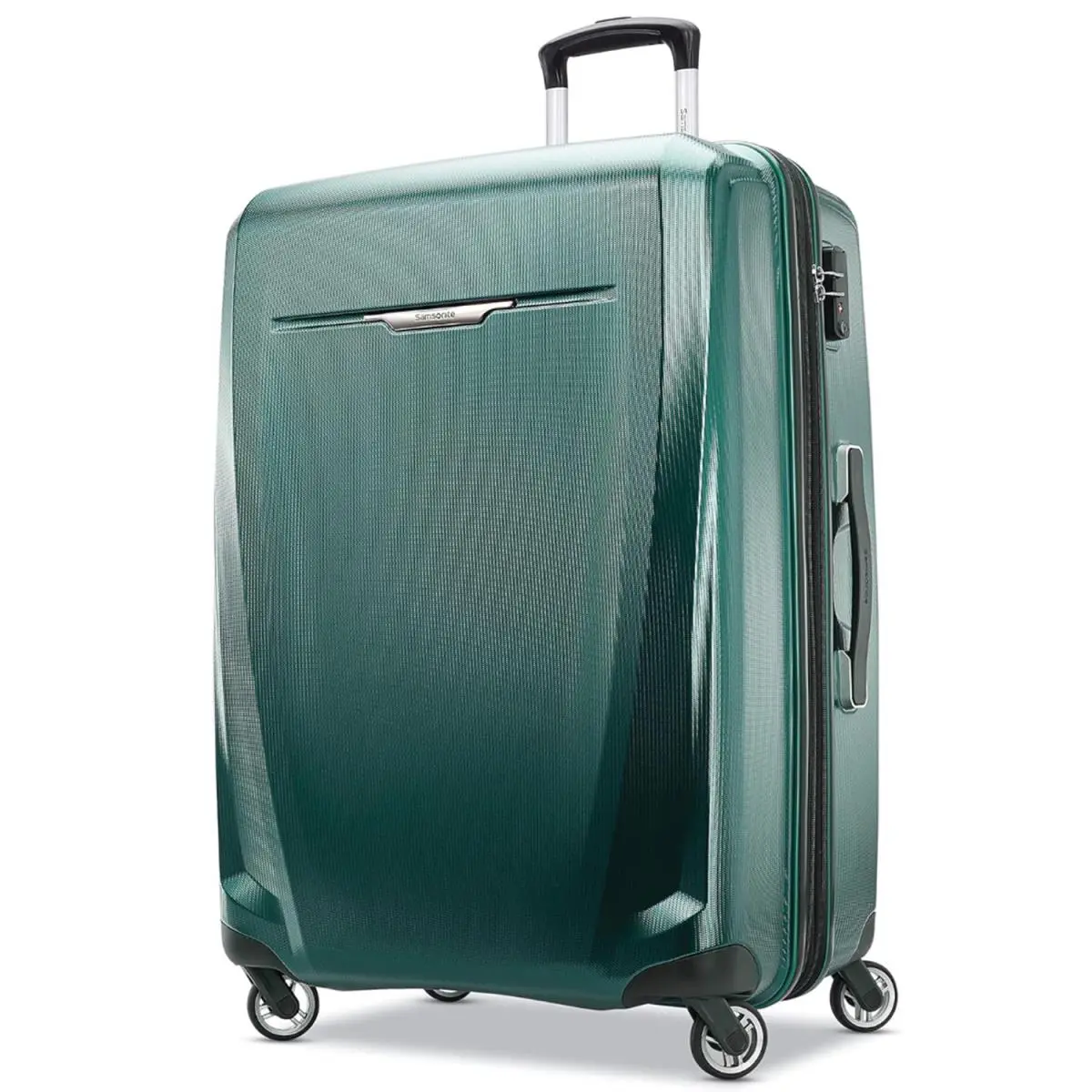 Winfield 3 Dlx Spinner 28 Checked Luggage - Emerald - 120754-L413 by Samsonite