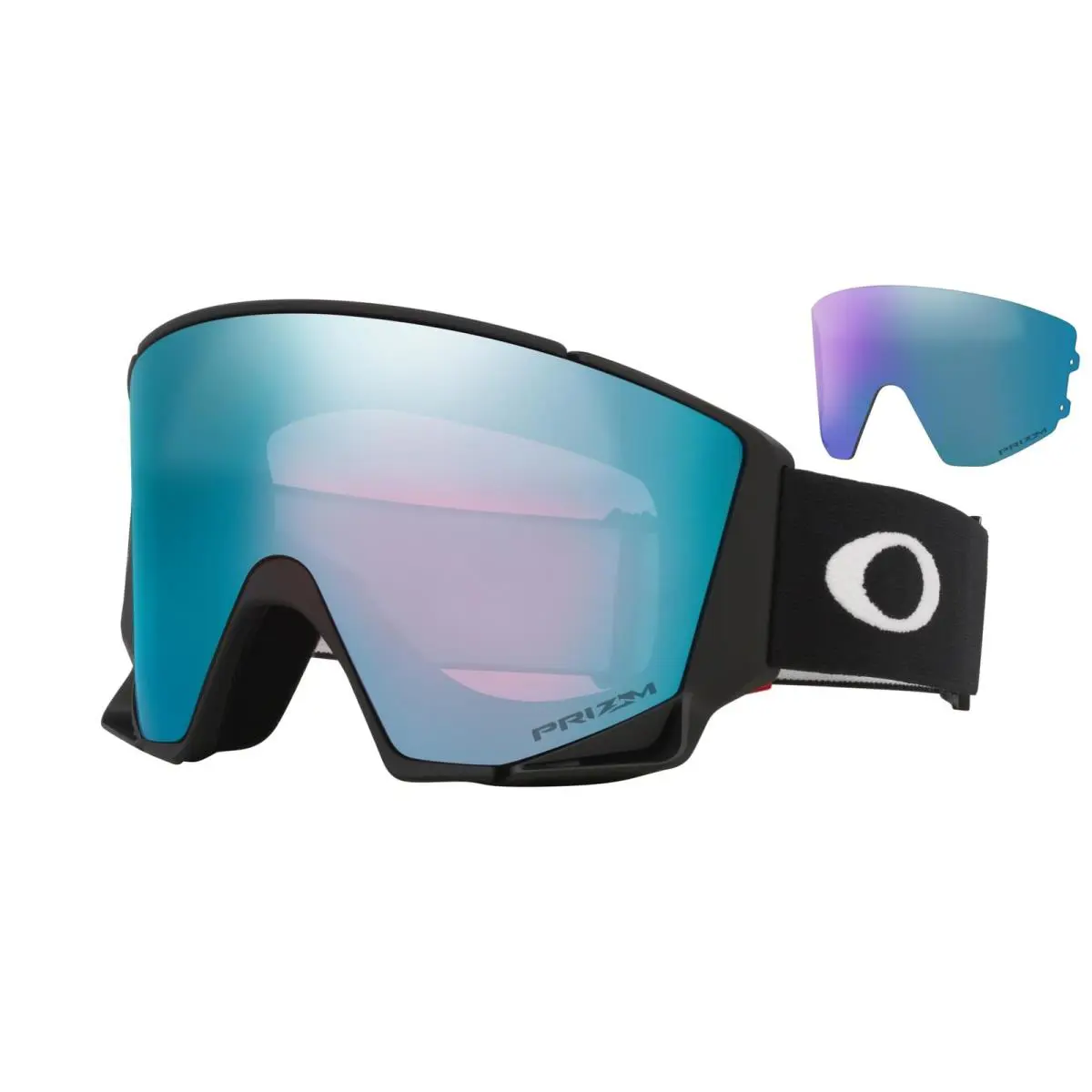 Flow Scape L Snow Goggles Matte Black/prizm Sapphire Prizm Iced by Oakley