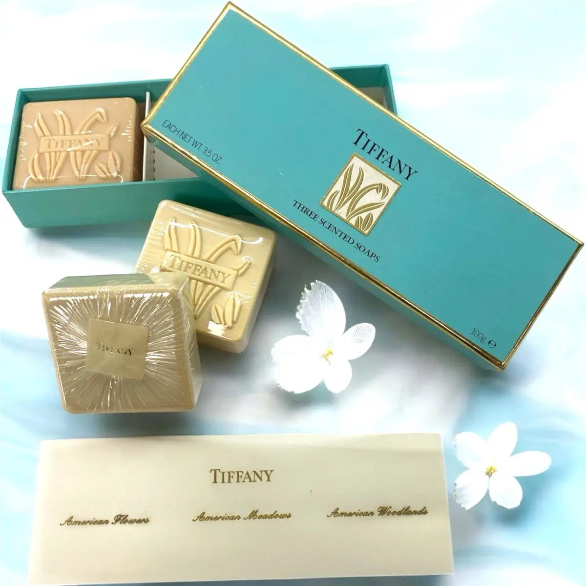 Tiffany Co Scented Soap Set American Flowers Meadows Woodlands Vintage