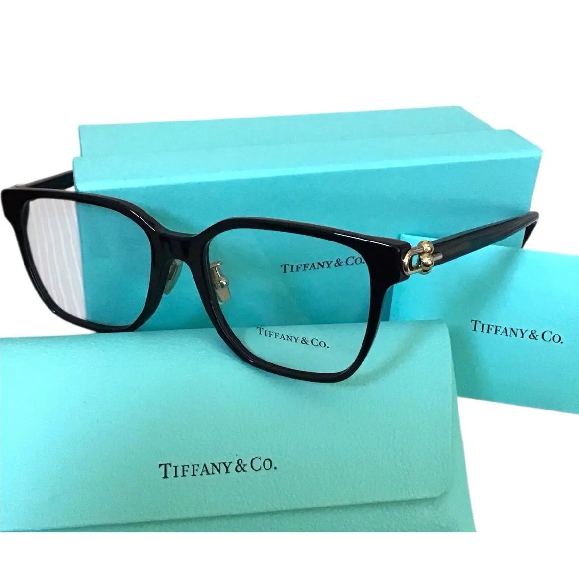 Tiffany Co. Eyeglass Frames TF 2274D 8361 Black 53mm Italy Luxury Beauty