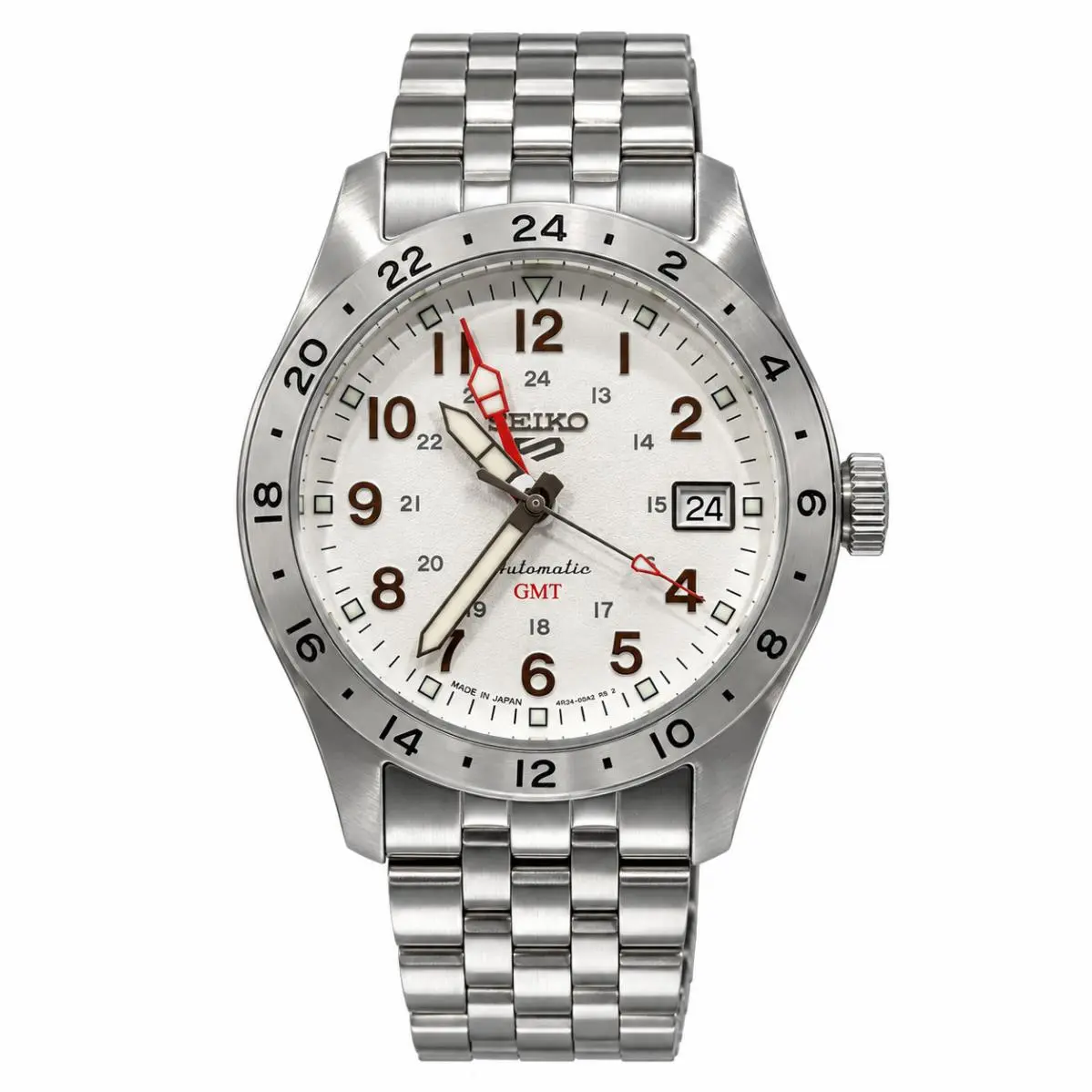 5 Sports Field Series White Dial Automatic Men`s Watch SSK059 by Seiko