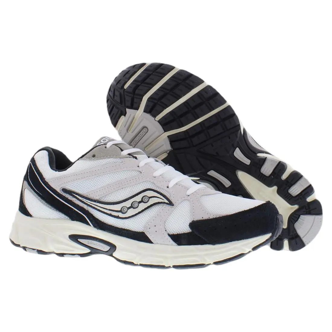 Saucony Ride Millennium Unisex Shoes - White/Black, Main: White