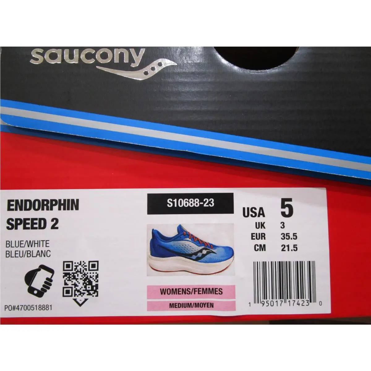 Saucony shoes - Endorphin Speed 2 - Endorphin Speed - Blue/White 3