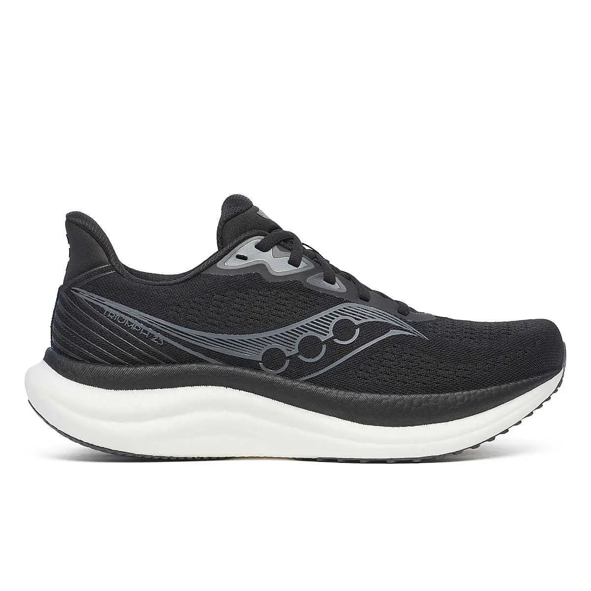 Saucony Men`s Triumph 23 Athletic Shoes Various Colors - Black/White