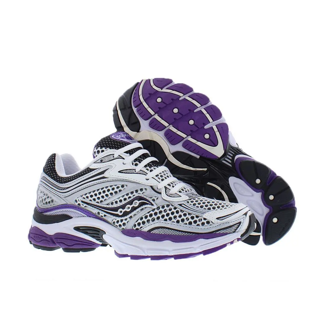 Saucony Progrid Omni 9 Unisex Shoes - Silver/Purple, Main: Silver