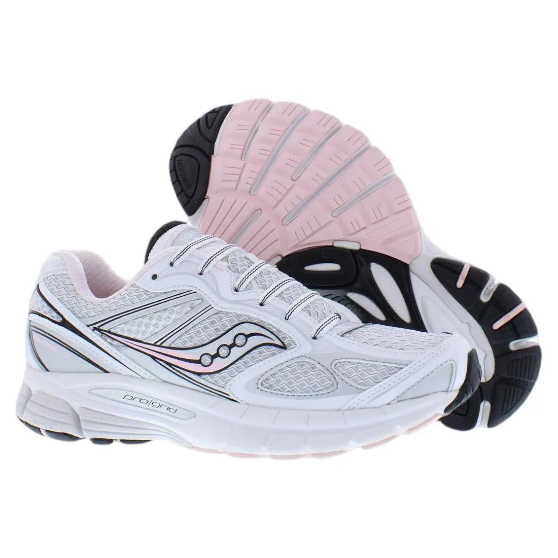 Saucony Progrid Guide 7 Womens Shoes - White/Pink, Main: White