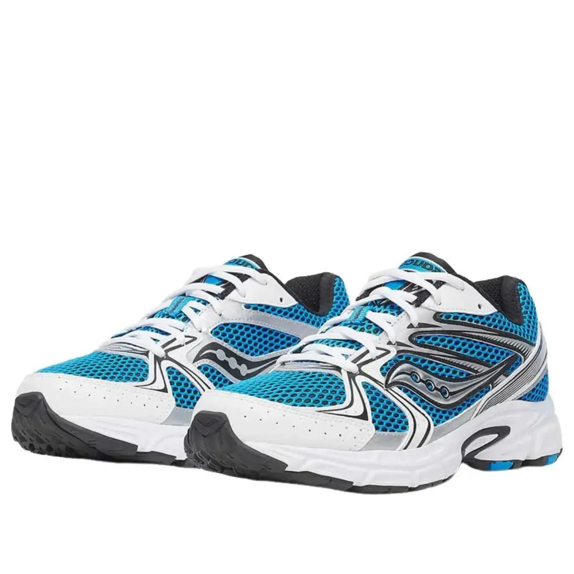 Saucony Ride Millennium S70812-27 Sneakers Men`s White Blue Running Shoes MEW252 - White