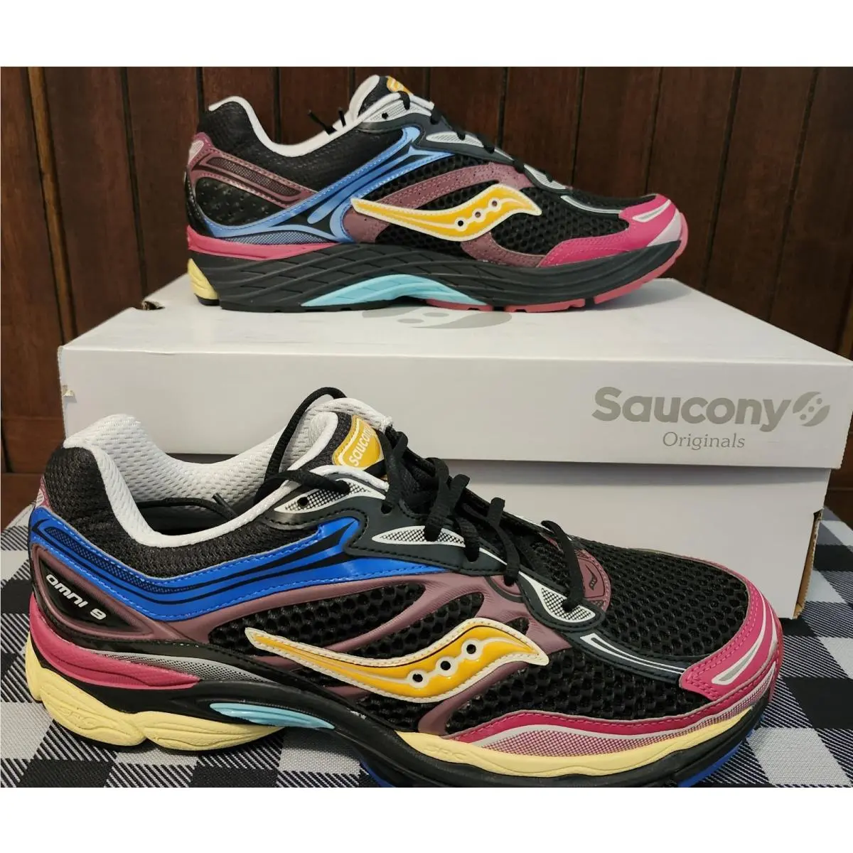 Saucony shoes - Saucony ProGrid Omni - ProGrid Omni - S70739-65 - BLACK/MULTI 9