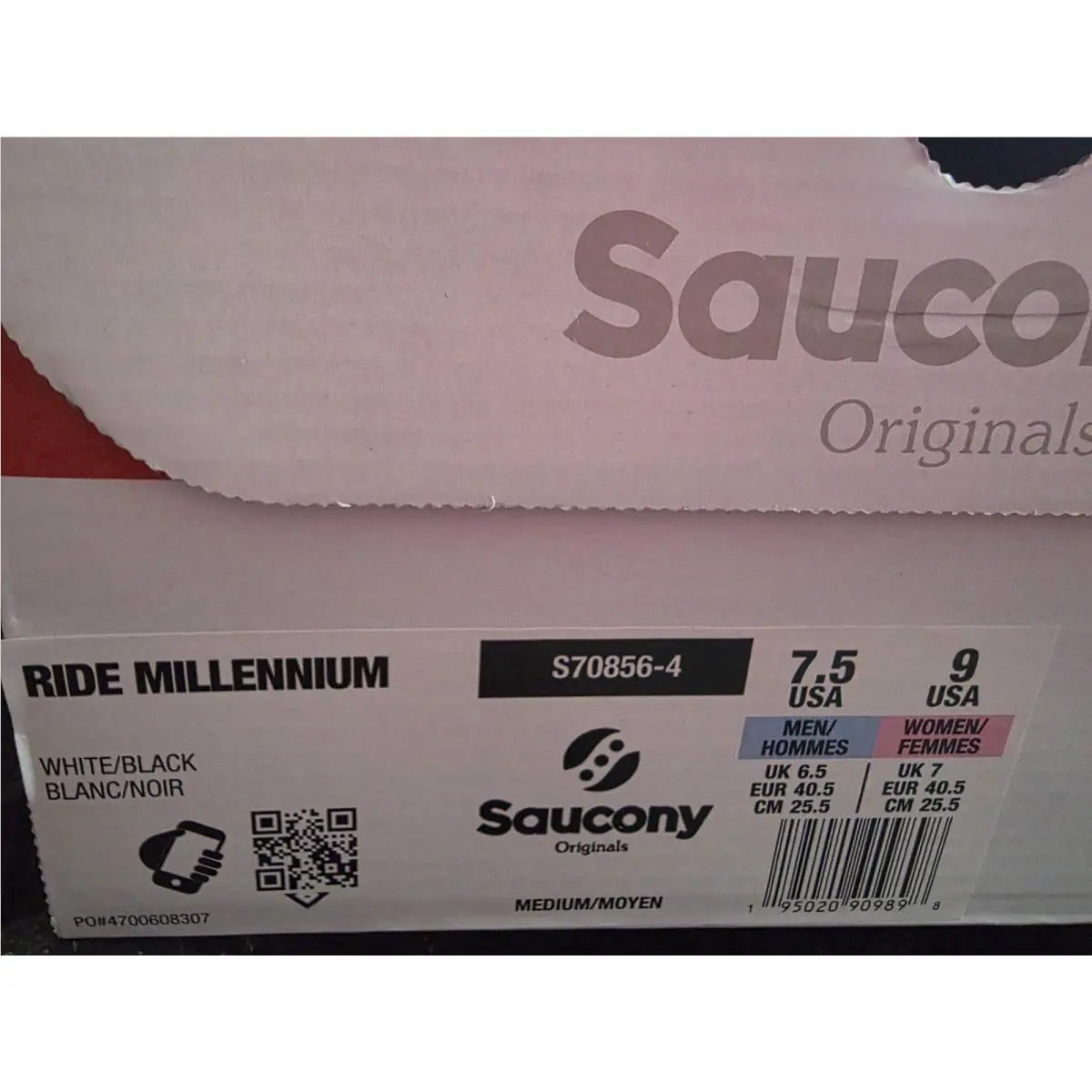 Saucony shoes - Saucony Ride Millenium - Ride Millenium - Black/White (UPC: 195020909898) 4