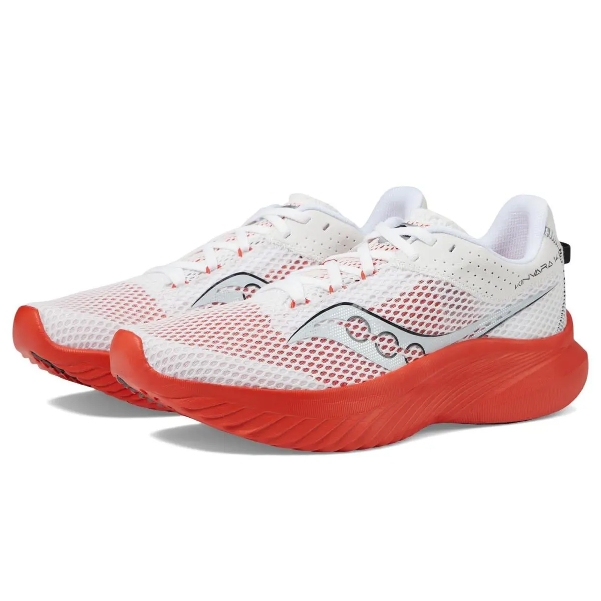Saucony Men`s Kinvara 14 Running Shoe - White/Infrared