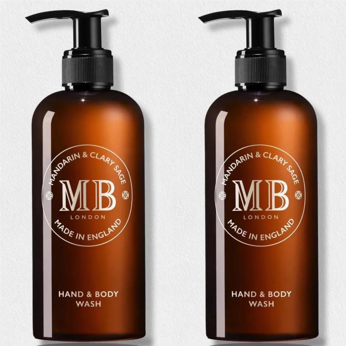 Molton Brown Mandarin Clary Sage Hand Body Wash 300ml Set of 2