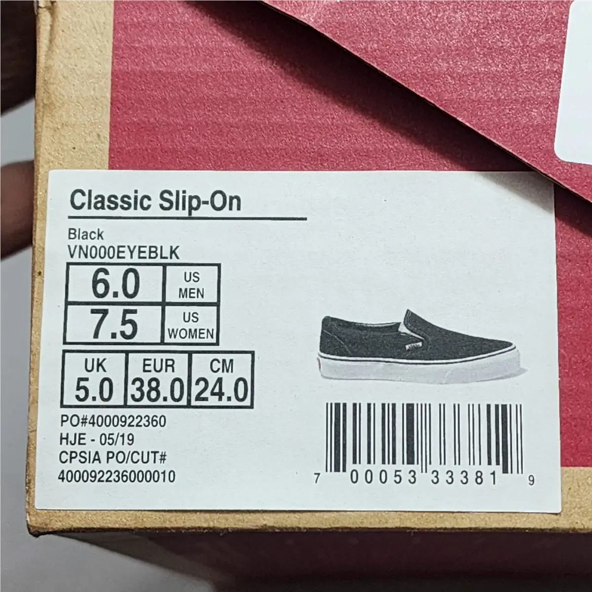 Vans shoes - Vans Classic Slip-On - Classic - Black 6