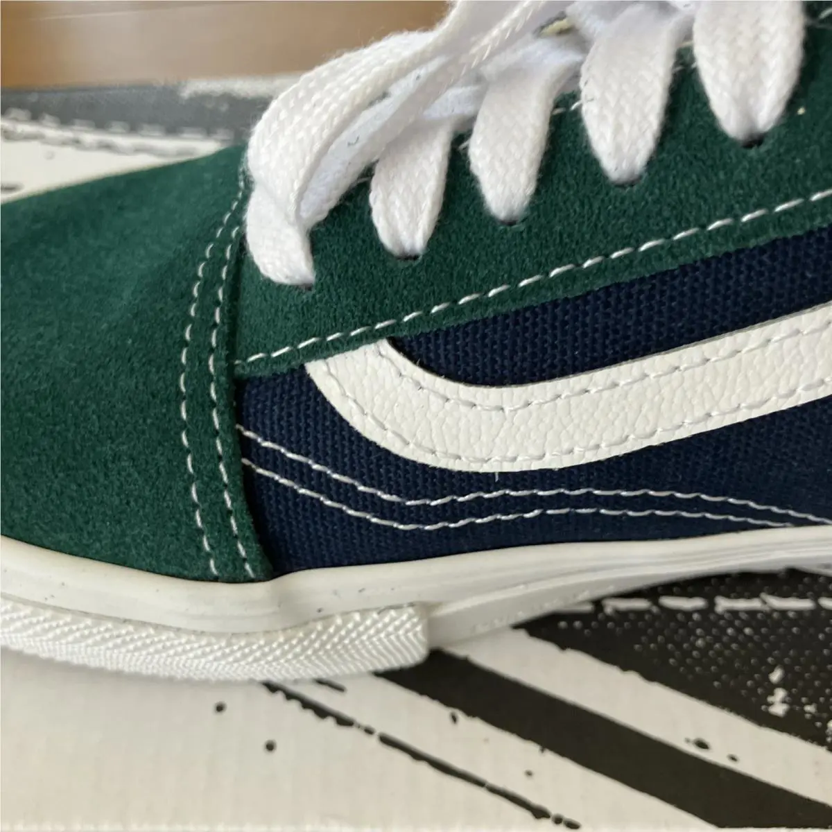 Vans shoes - VANS Old Skool - Old Skool - VN0A2Z3224O - Blue, Manufacturer: Blue/Green 0