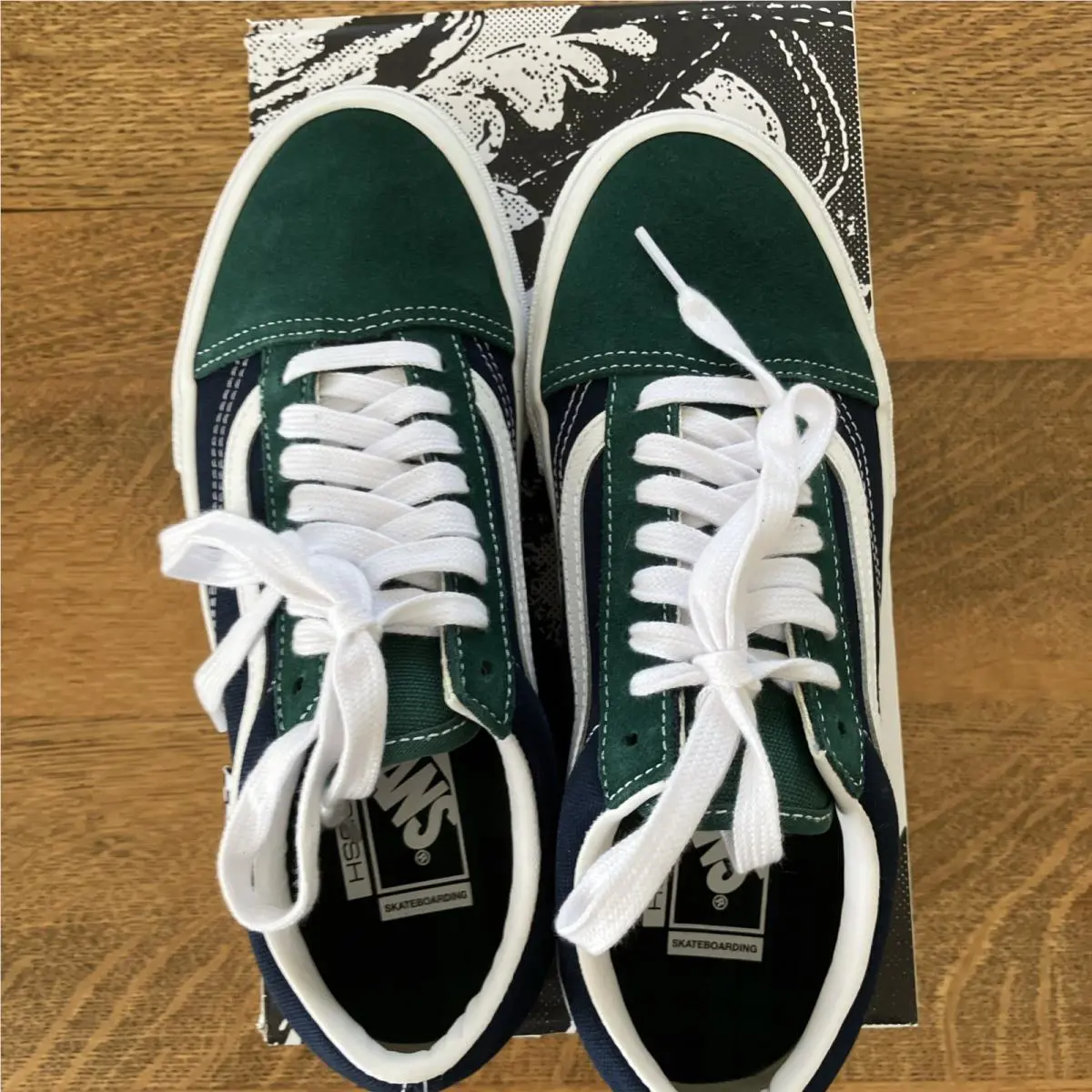 Vans shoes - VANS Old Skool - Old Skool - VN0A2Z3224O - Blue, Manufacturer: Blue/Green 8