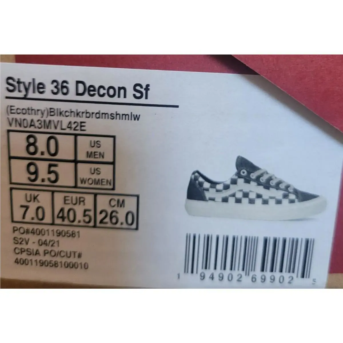 Vans shoes - Vans Style 36 - Style - Checkerboard/Marshmallow 8