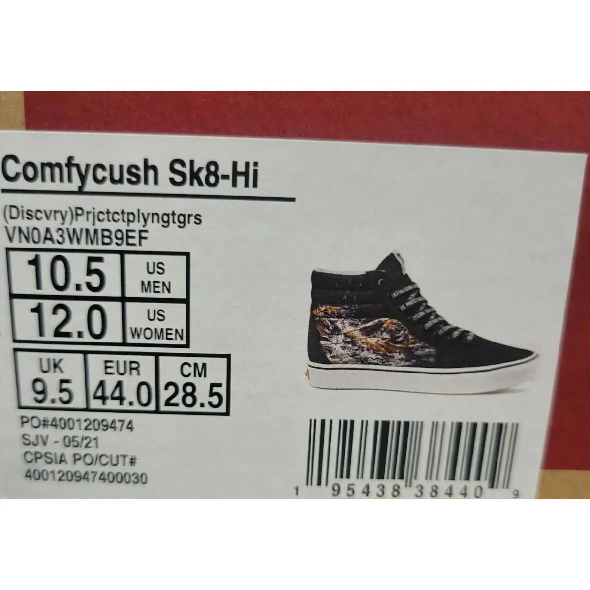 Vans shoes - Comfycush SK8-Hi - Comfycush - Black (Discovery) Project Cat/Playing Tigers 8