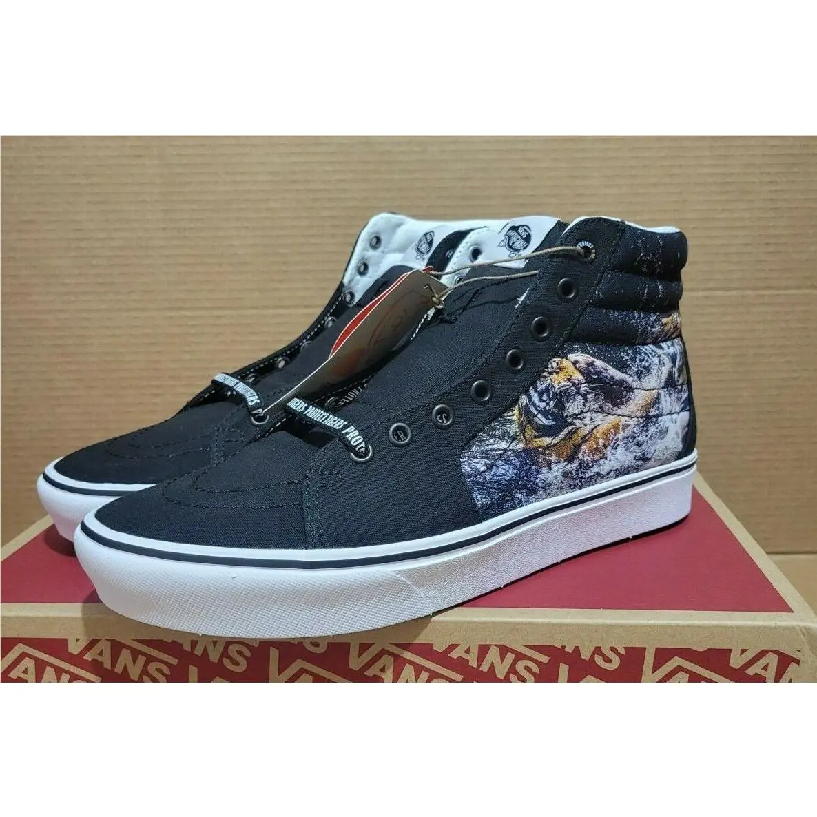Vans shoes - Comfycush SK8-Hi - Comfycush - Black (Discovery) Project Cat/Playing Tigers 5