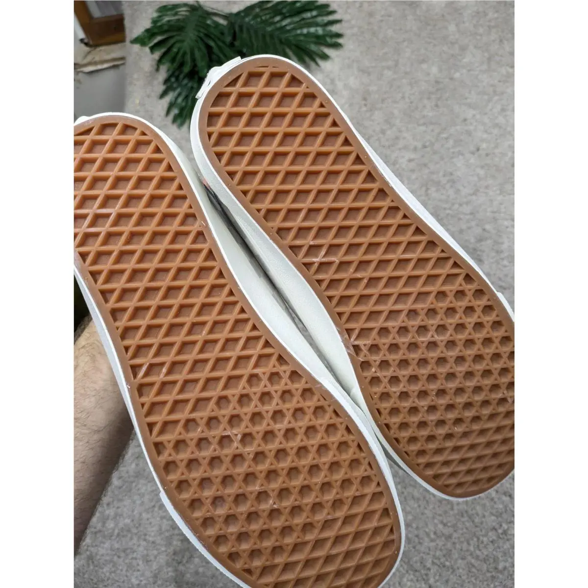 Vans shoes - Vans Old Skool Checkerboard Gray Marshmallow - White 4
