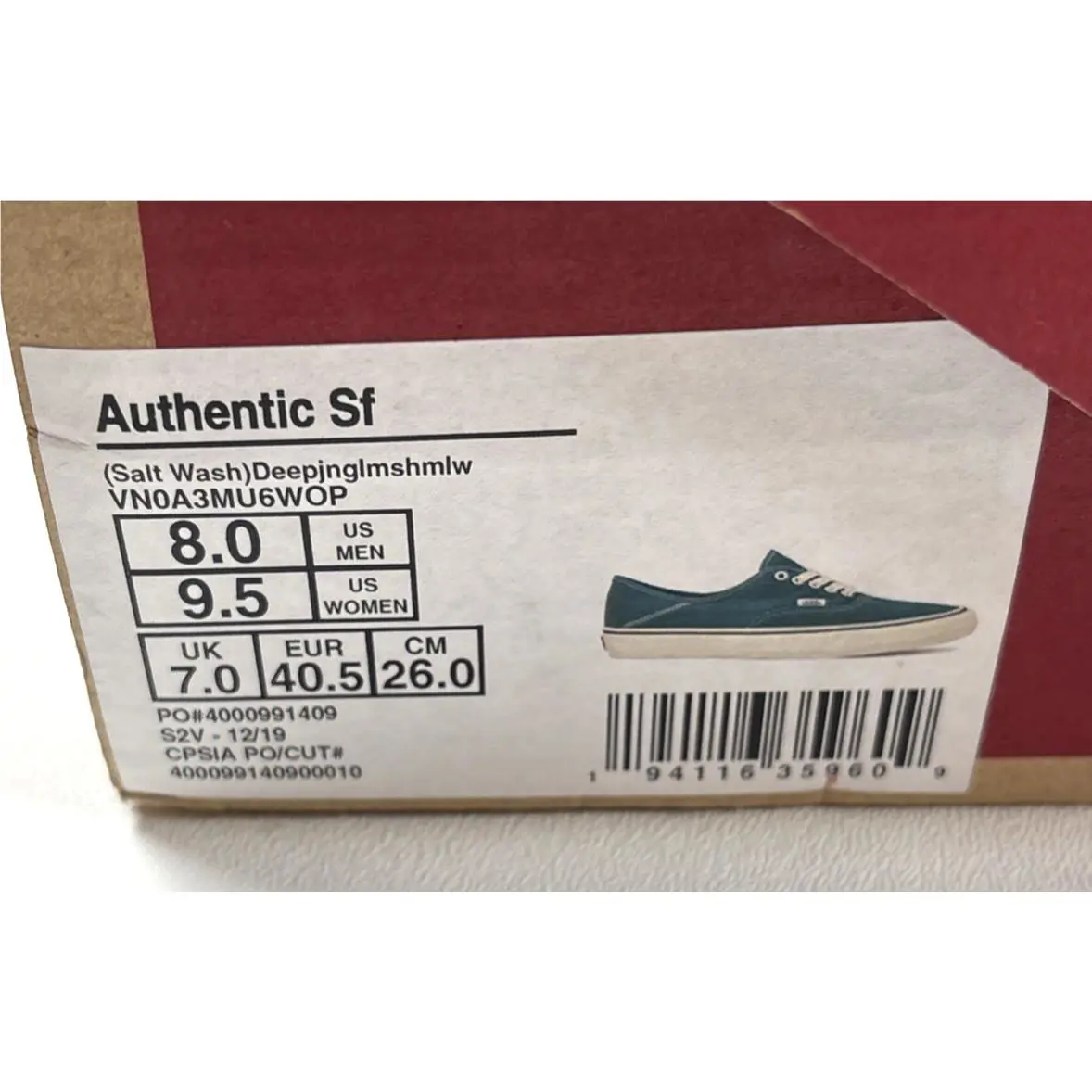 Vans shoes - VANS Authentic - Authentic - Green 8