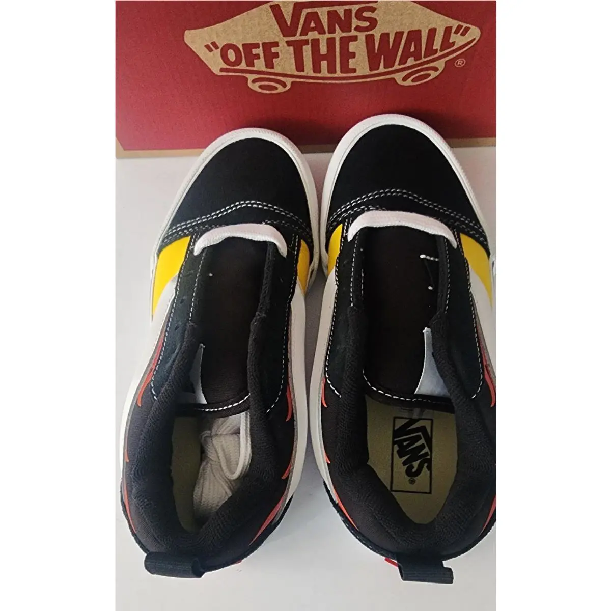 Vans shoes - VANS Knu Skool - Knu Skool - VN000EB9Y09 - Youth Vans Knu Skool Flame Black/Red VN000EB9Y09 2