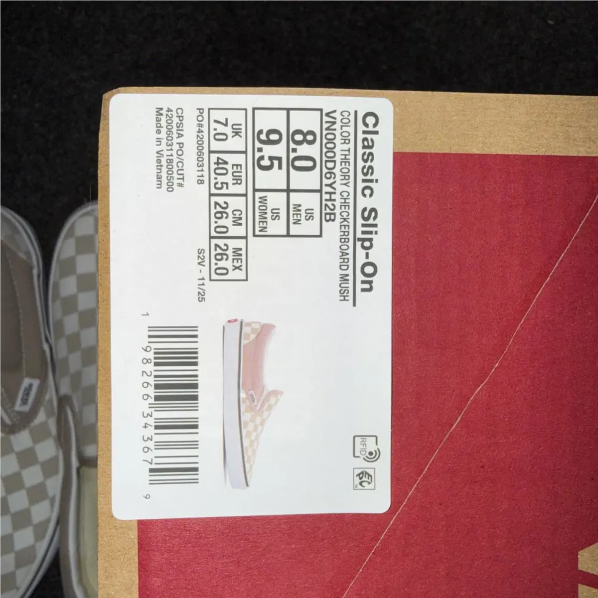 Vans shoes - VANS Classic Slip-On - Classic - VN000D6YH2B - Beige 3