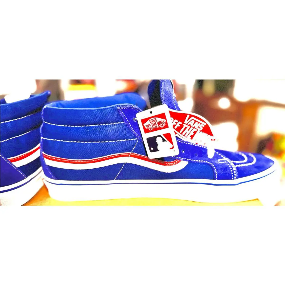 Vans shoes - Vans SK8 Mid Reissue Chicago Cubs - Blue 1