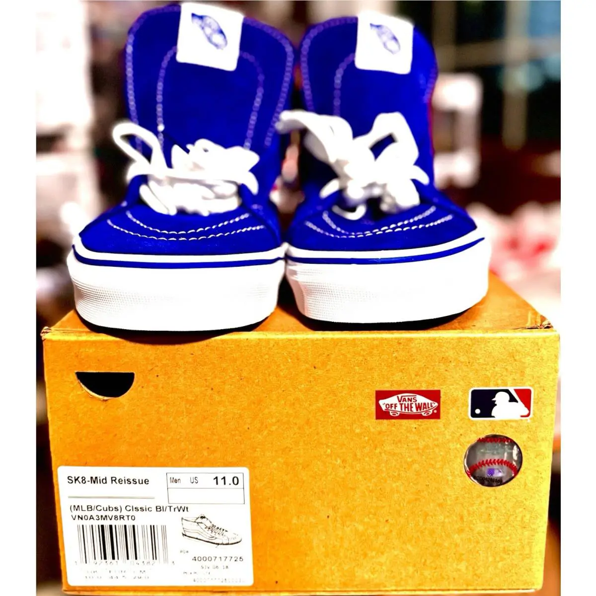 Vans shoes - Vans SK8 Mid Reissue Chicago Cubs - Blue 4