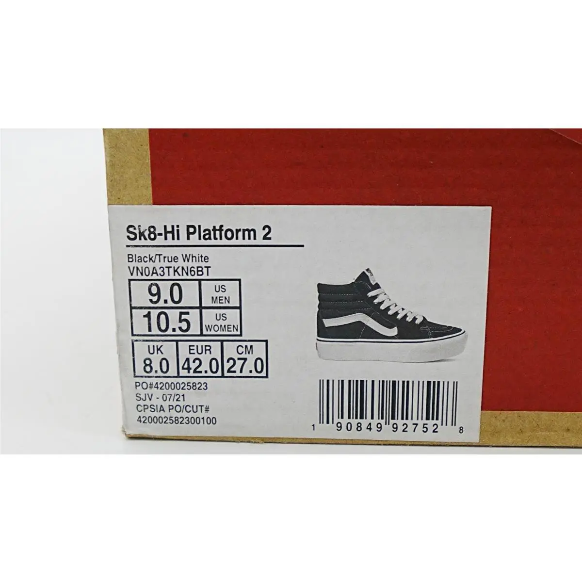 Vans shoes - Vans Chain Sk8‑Hi Platform 2.0 - Black 17