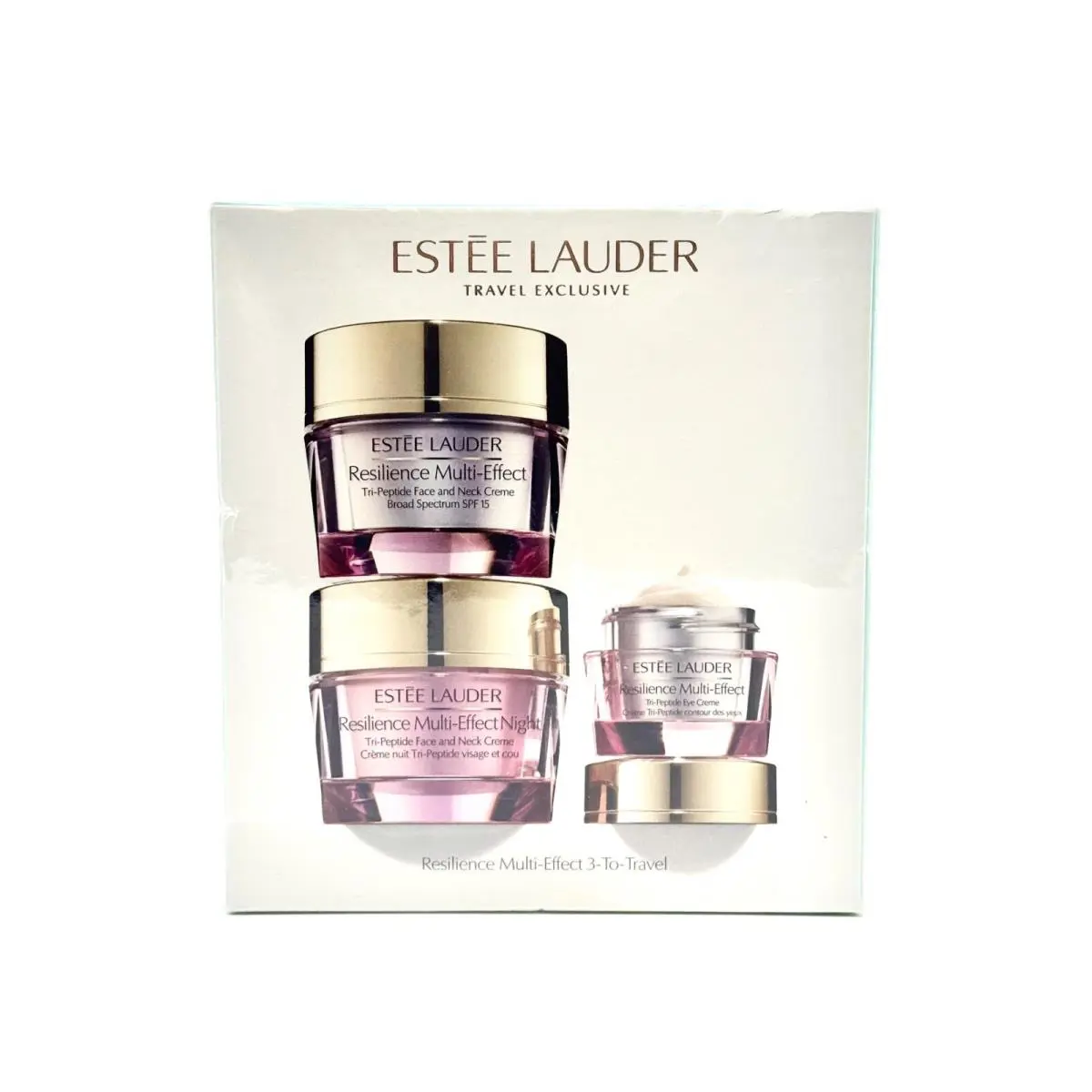 Estee Lauder Resilience Multi Effect 3pc Set SPF15 1.7oz+ Night +eye•new