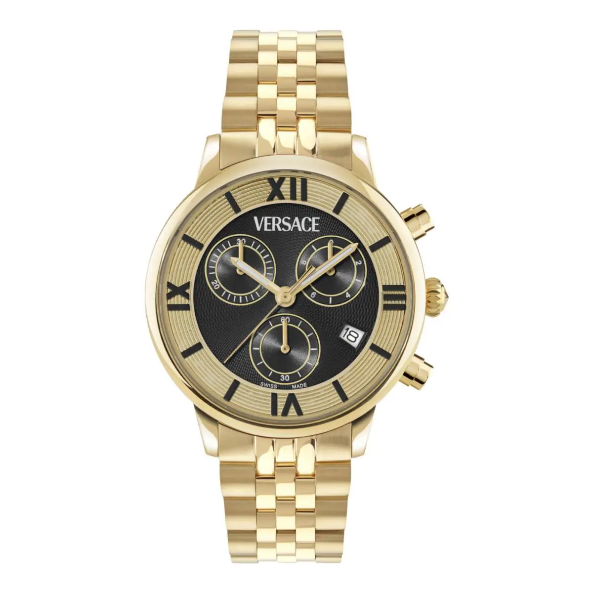 Versace Womens Gold 38mm Bracelet Fashion Watch