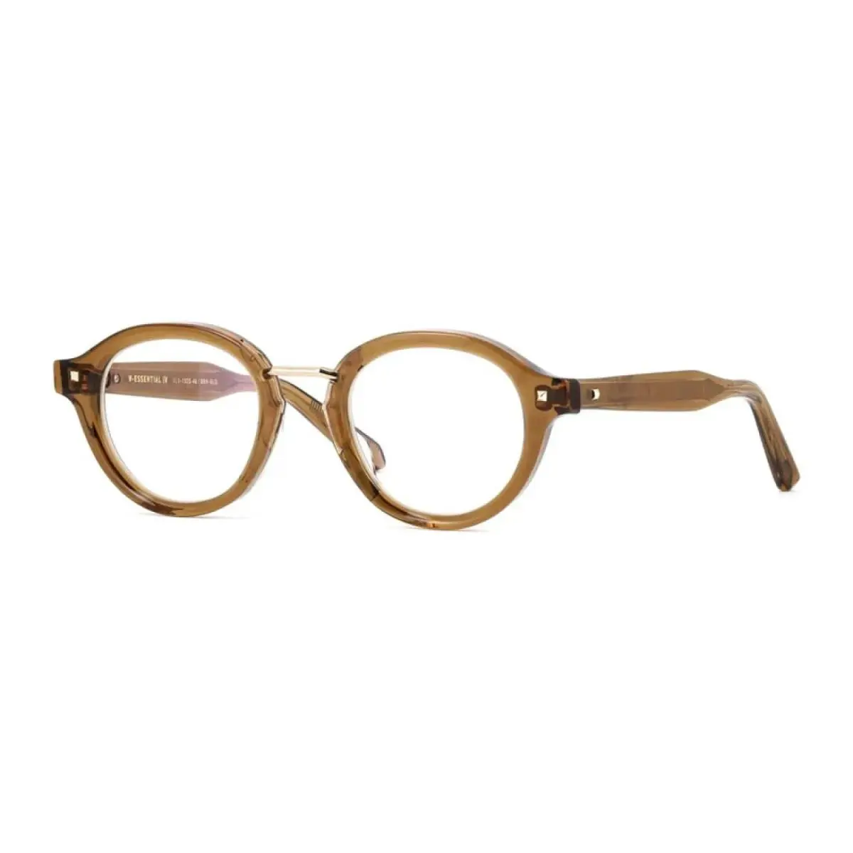 Valentino VLX-132 D Round Transparent Brown 46 mm Men`s Eyeglasses Frame