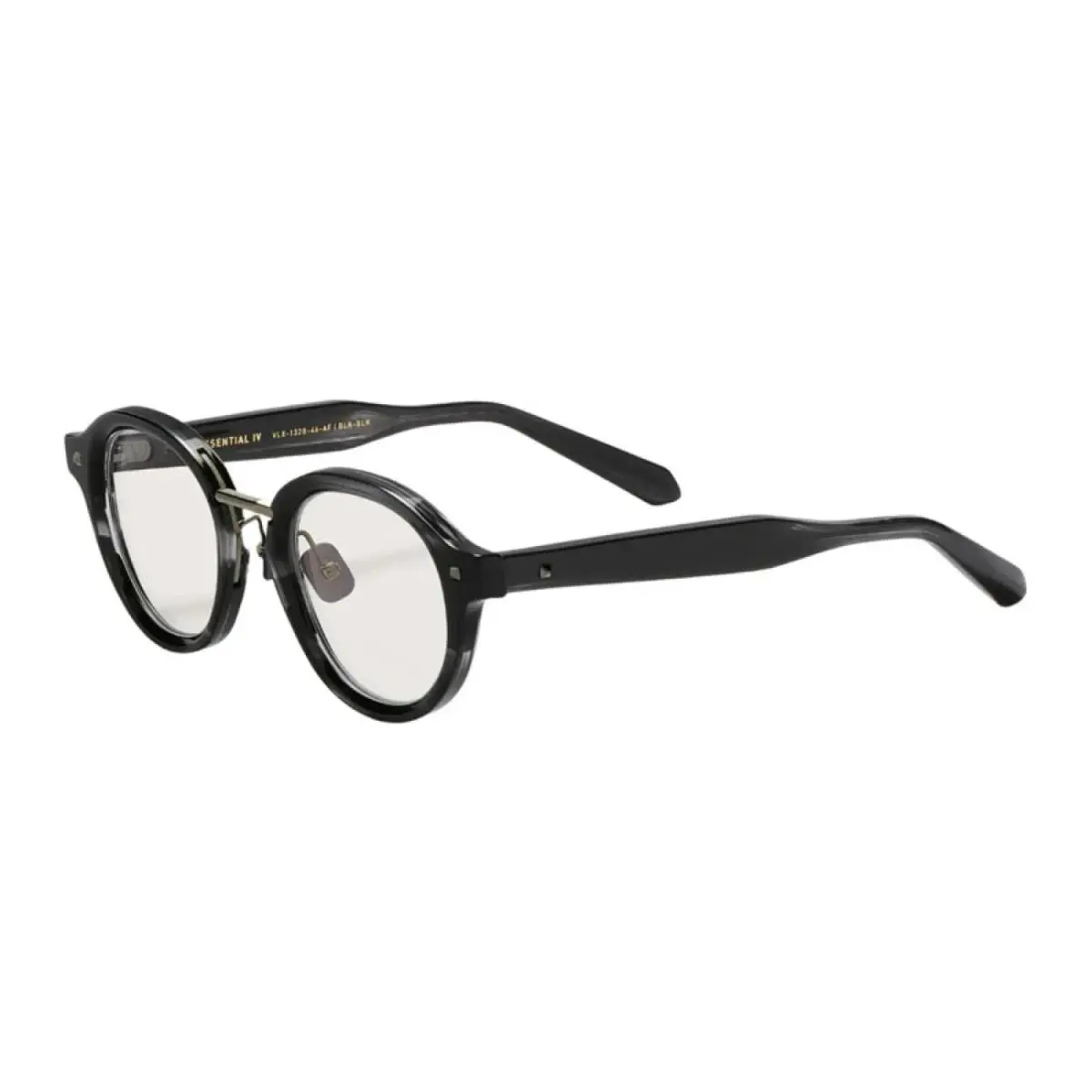 Valentino VLX-132 B Round Shiny Black 46 mm Men`s Eyeglasses Frame