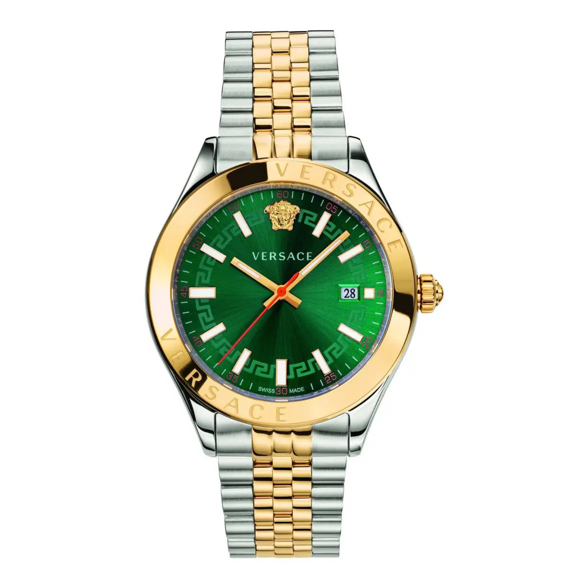 Versace Mens IP Yellow Gold/stainless Steel 42mm Bracelet Fashion Watch