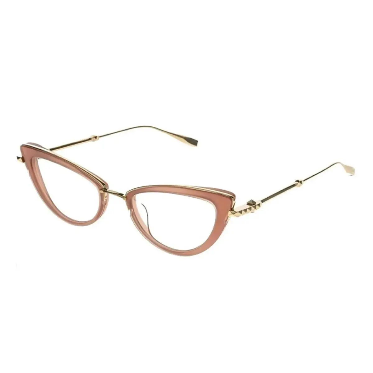 VLX-123-CH B Cat Eye Crystal Ivory/gold 51 mm Women`s Eyeglasses Frame by Valentino