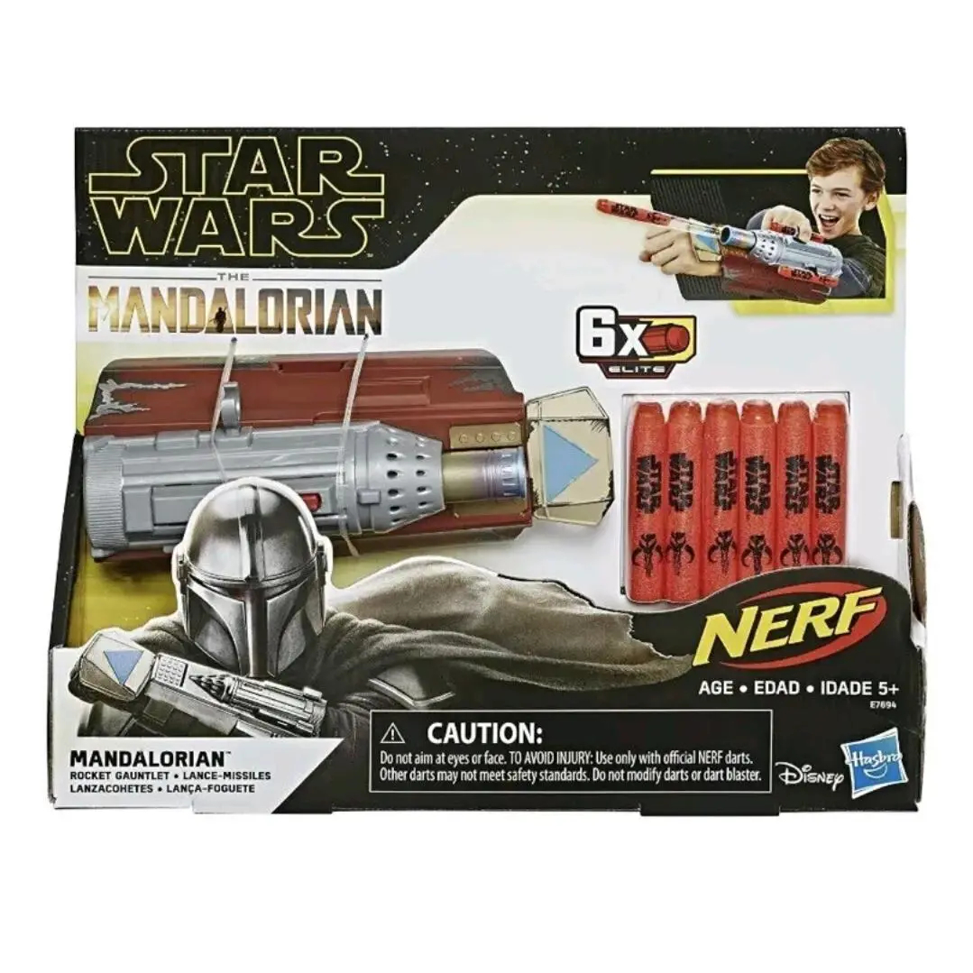 Star Wars The Mandalorian Gauntlet Rocket Blaster Nerf Dart Launcher