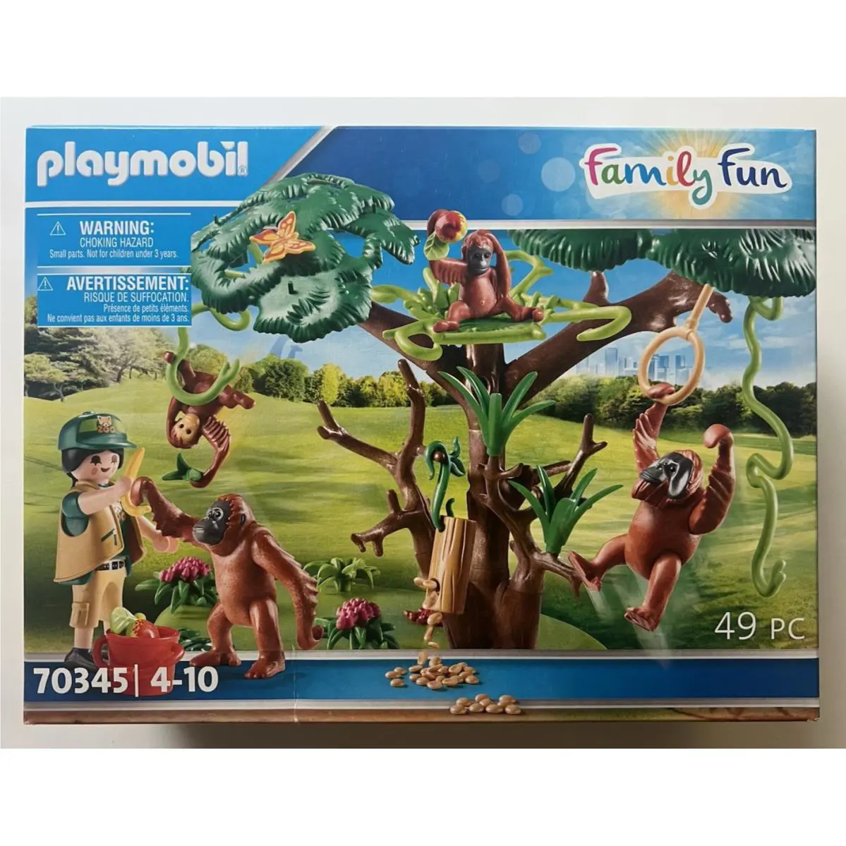 Playmobil 70345 Family Fun Zoo Orangutangs with Tree Retired