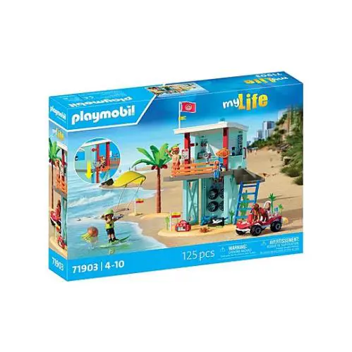 Playmobil 71903 Lifeguard Tower with Beach Buggy