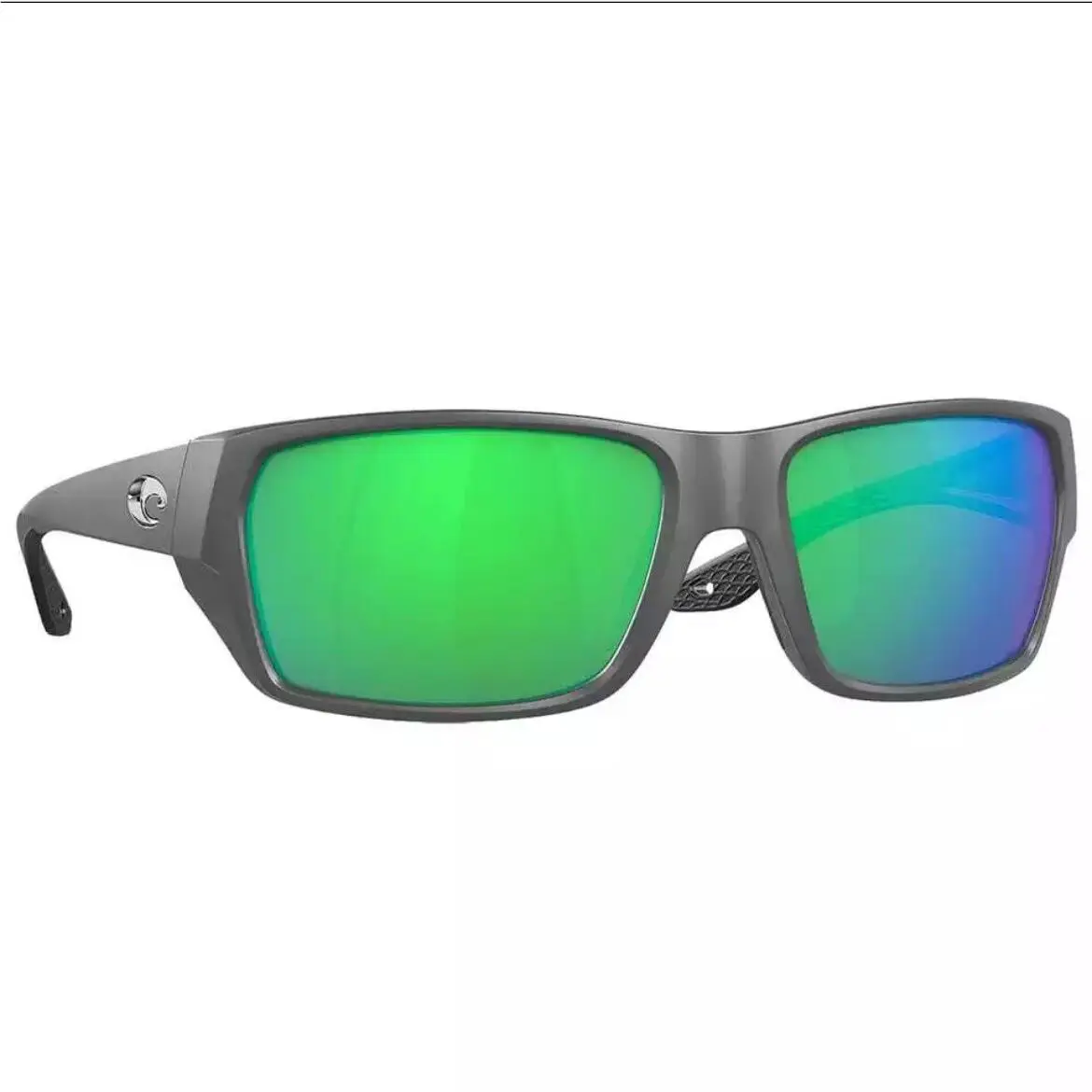 Costa Tailfin Matte Black Frame Sunglasses W/green Mirror