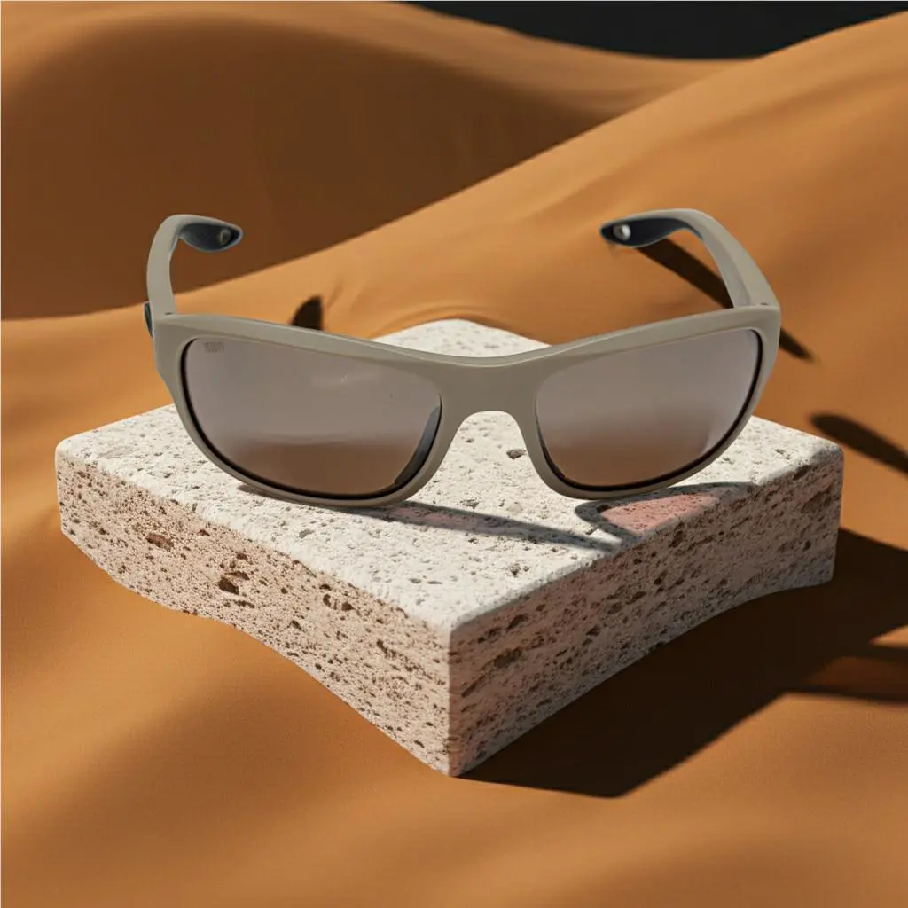 Costa Del Mar Clipperton Sunglasses Sand Frame Copper Silver Mirror 580 Glass