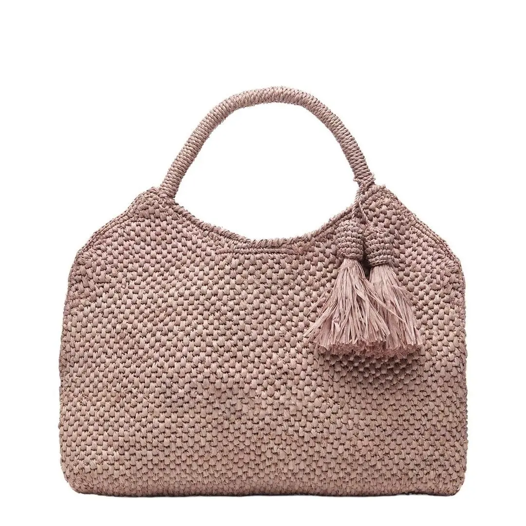Gucci Mar Y Sol Anya Raffia Satchel Women`s Purple