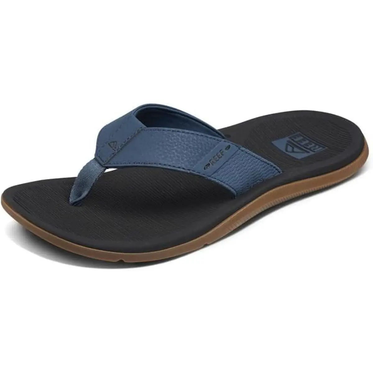 Man Reef Santa Ana Water Friendly Flip-flop Sandal CJ4016 Orion Black
