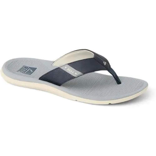 Man Reef Santa Ana High Arch Support Flip Flop Sandal CJ9062 Navy/grey - Navy/Grey
