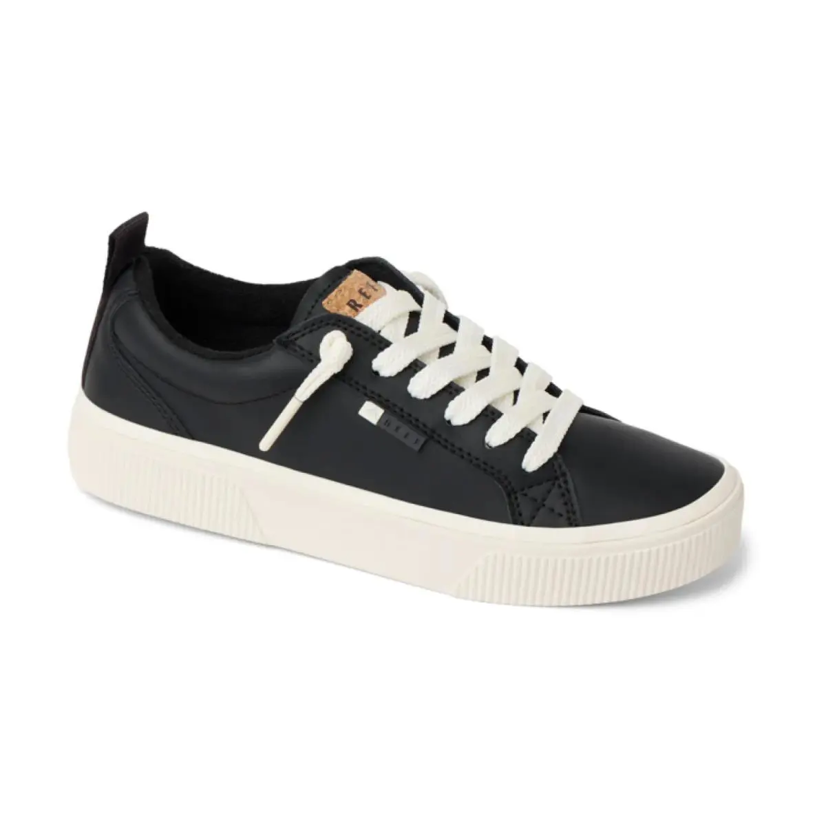 Reef Lay Day Dawn Women`s Sneakers Black Leather - 5 Medium