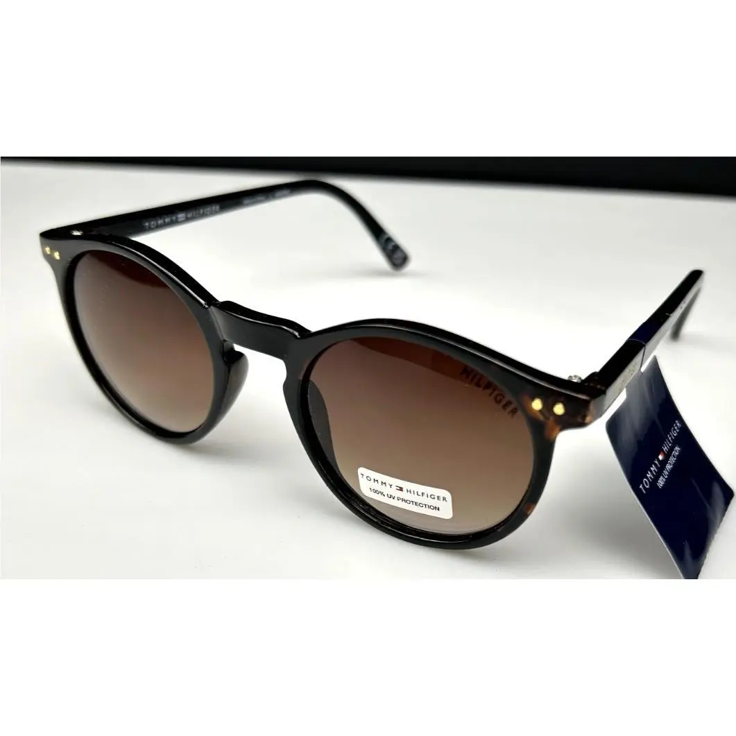 Women`s 49mm Brown Frame Brown Lens Designer Sunglasses by Tommy Hilfiger
