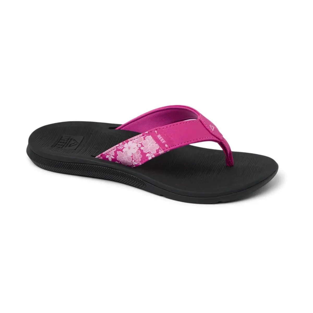 Reef Santa Ana Women`s Sandals Fuchsia Red/black - 7 Medium - Black, Fuchsia, Red