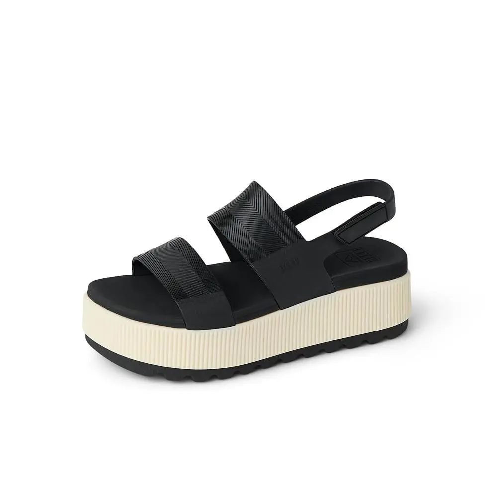 Reef Water Vista Higher Womens Platform Sandals Black Vintage - 9 Medium