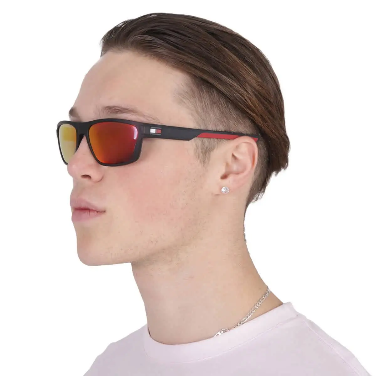 Tommy Hilfiger Infrared Rectangular Men`s Sunglasses TH 1978/S 0003/MI 60